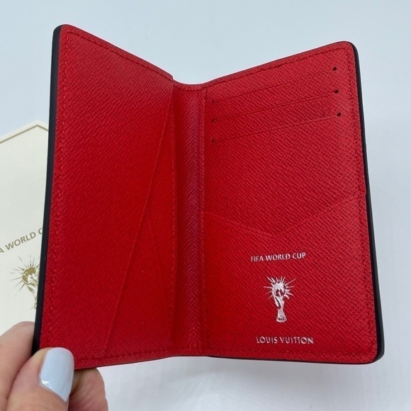 NWT LOUIS VUITTON Hexagonal FIFA World Cup Rouge Pocket Organizer; RARE - Picture 6 of 7